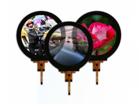 4.0 inch circular LCD screen with capacitive touch GX040R-30MB-A1